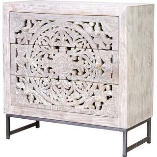 mutoni Sideboard Mykonos Mango vintage weiss 80  