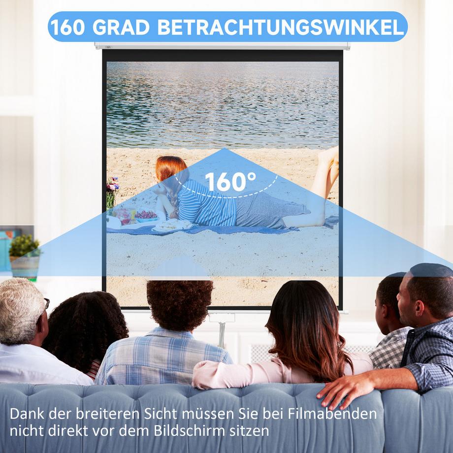 HOMCOM  Beamer Leinwand 