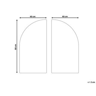 Beliani Decorazione da parete en Fibra a media densità (MDF) Moderno OGAN  