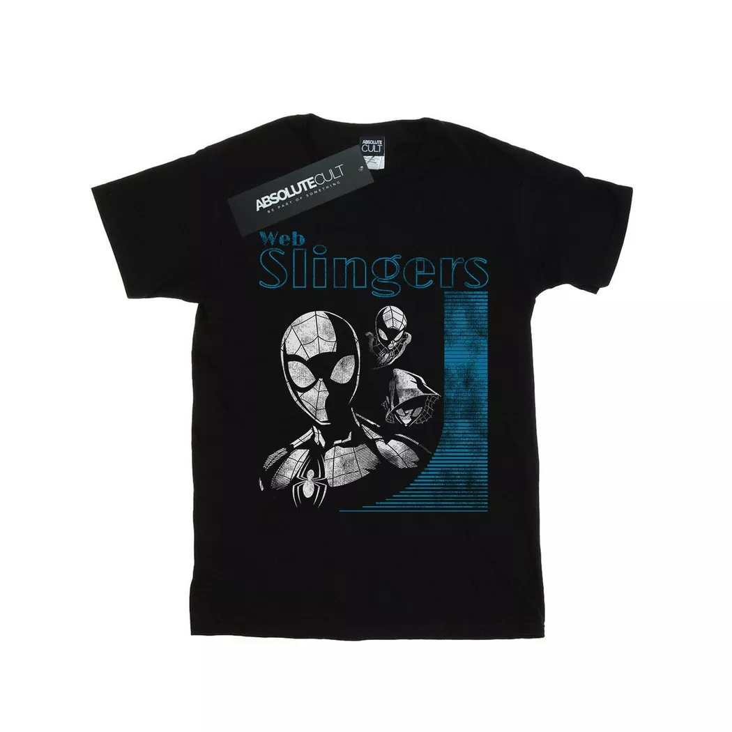 MARVEL - Tshirt WEB SLINGERS, T-Shirt Web Slingers, L, Noir