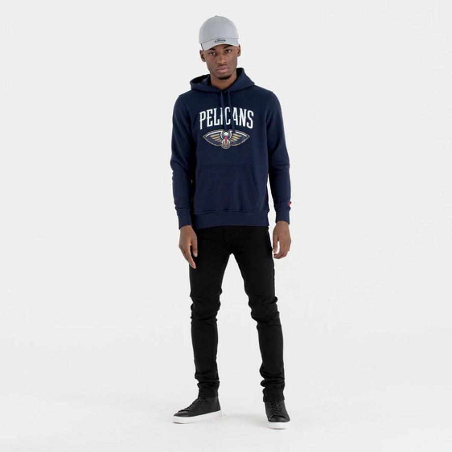 NEW ERA New Orleans Pelicans NBA Felpa con Cappuccio  