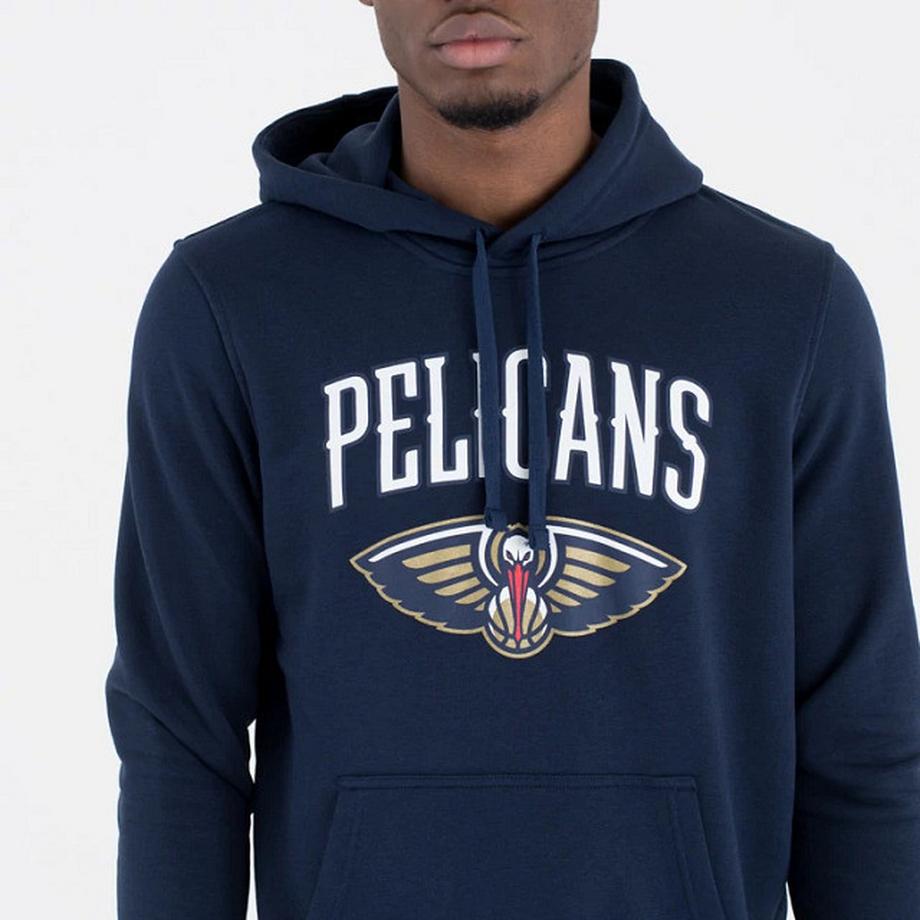 NEW ERA New Orleans Pelicans NBA Felpa con Cappuccio  