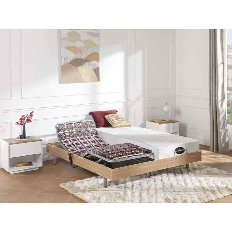 DREAMEA RelaxLattenrost mit 6 Tellermodulen Eichenholz von DREAMEA Motor OKIN  