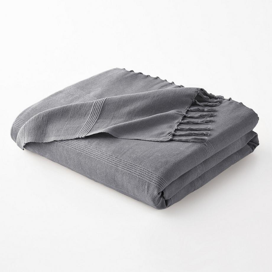 La Redoute Intérieurs Coperta Nedo Cotone con Frange  