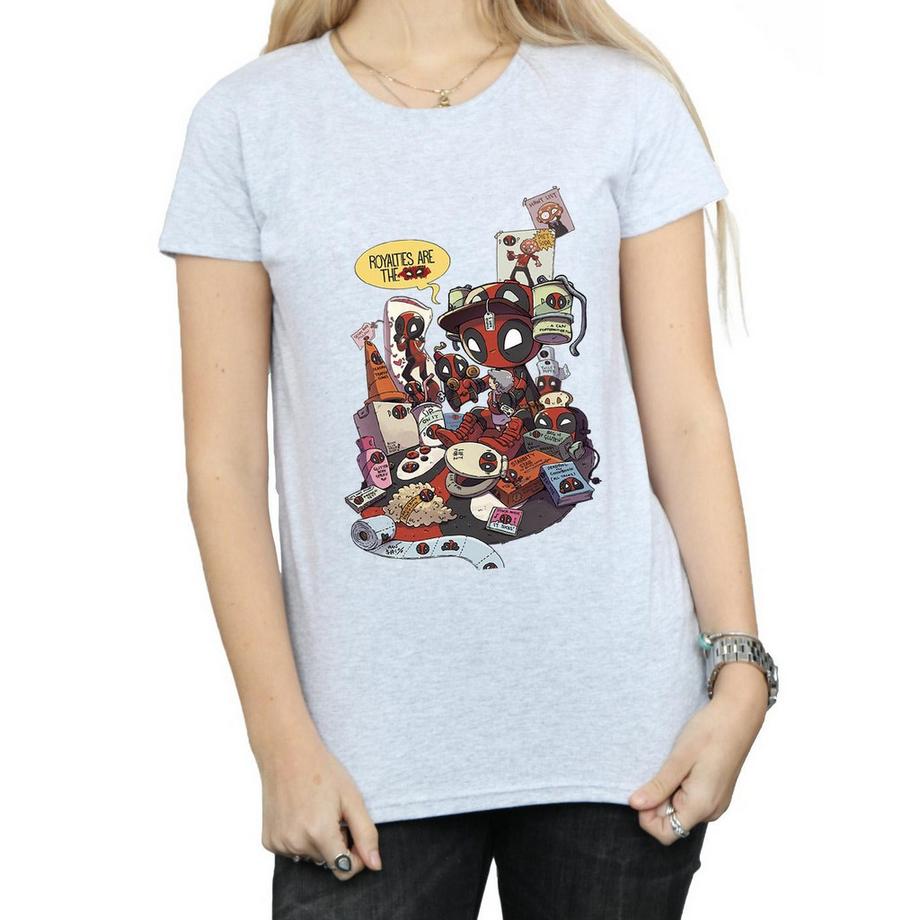 MARVEL Deadpool Merchandise Royalties T-Shirt  