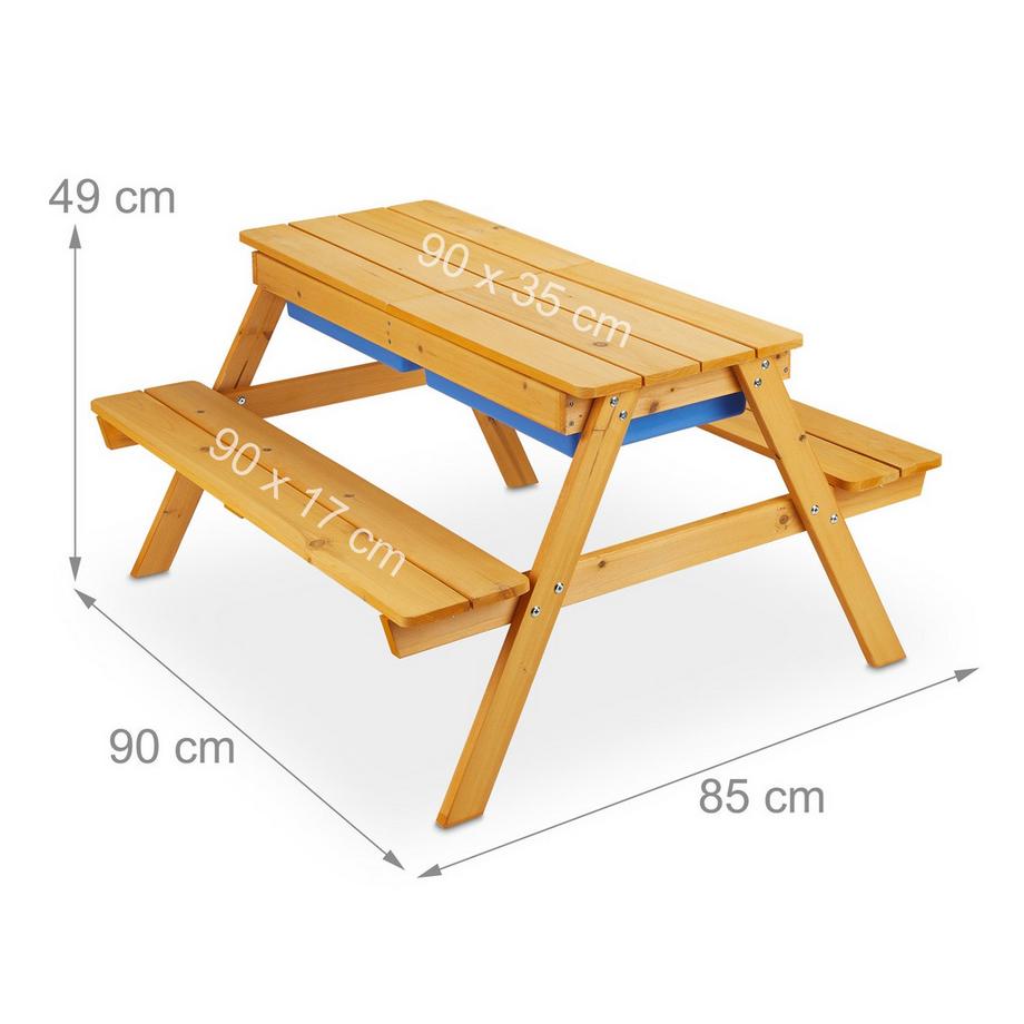 Northix  Table de pique-nique pour enfants avec bancs 
