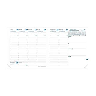 QUO-VADIS Quo Vadis - Einlagen Terminkalender - 2025 - Executif - Die Woche Planning - Französisch - Dez/Dez - 16x16 cm - Clairefontaine-Papier Weiß - Hergestellt in Frankreich  