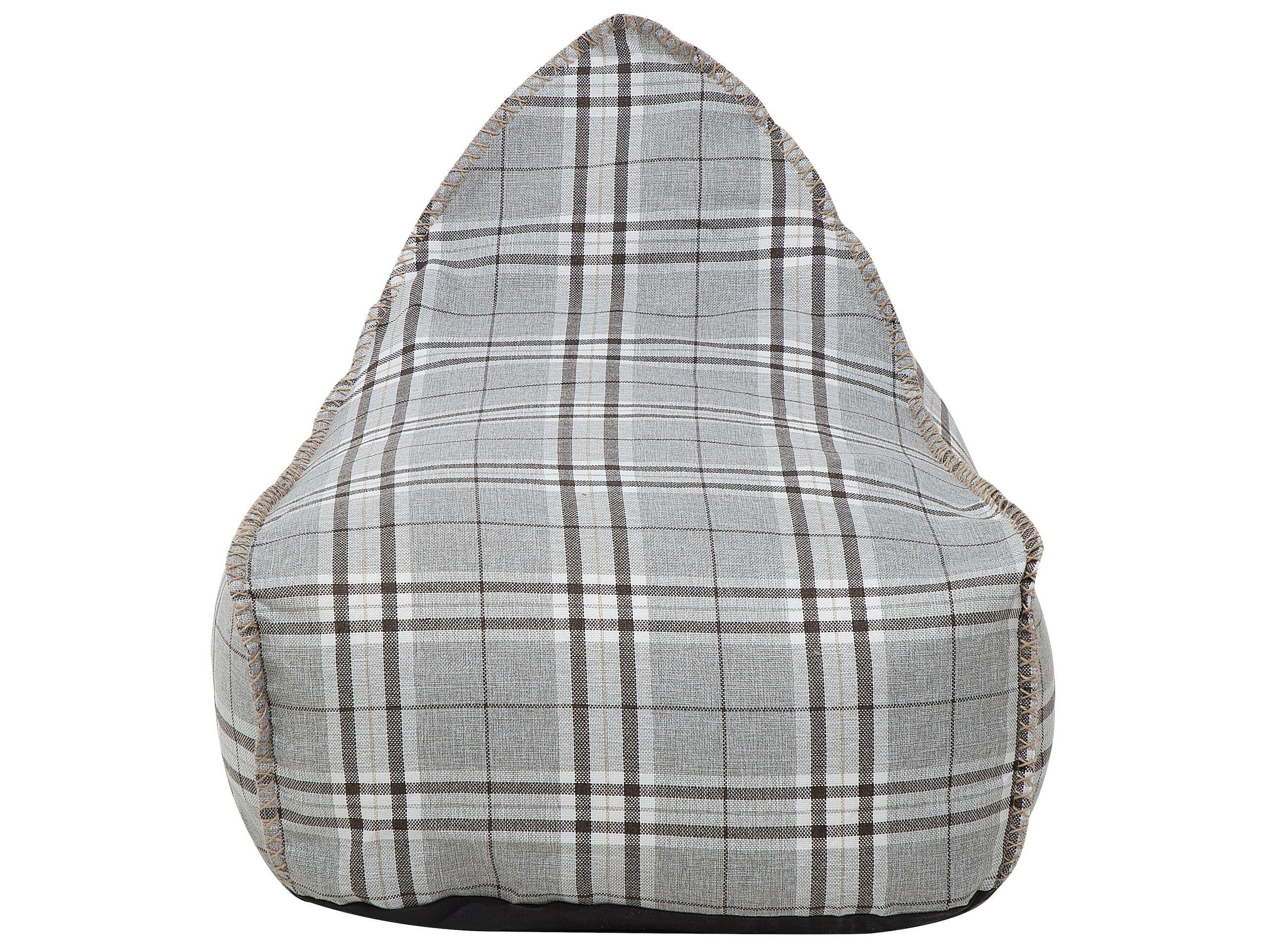 Beliani Pouf poire en Polyester Moderne DROP LINEN  