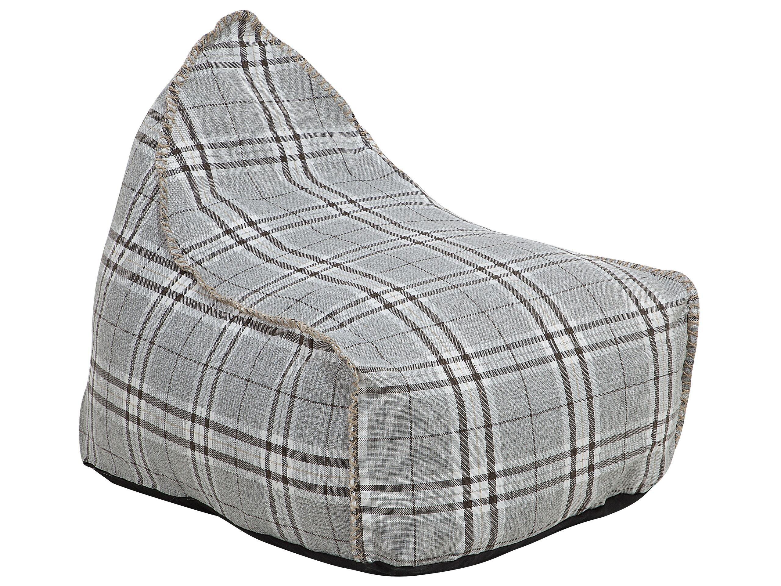 Beliani Pouf poire en Polyester Moderne DROP LINEN  