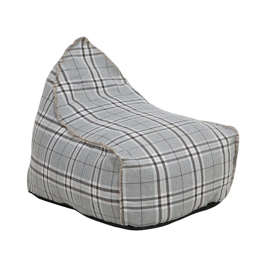 Beliani Pouf poire en Tissu Moderne DROP LINEN  