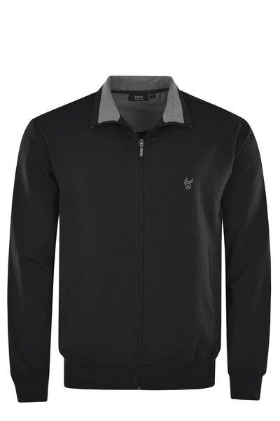 Image of Sweatjacke Bequem Sitzend Herren Schwarz M