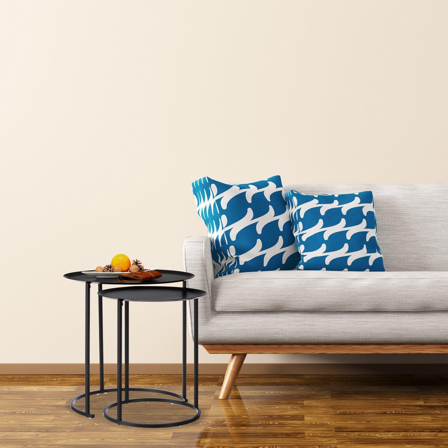 B2X Ensemble de 2 tables basses rondes  