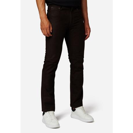 RICANO  Pantalon en cuir pour hommes RT-101 en style 5 poches et en cuir nubuck de buffle robuste - Coupe droite 