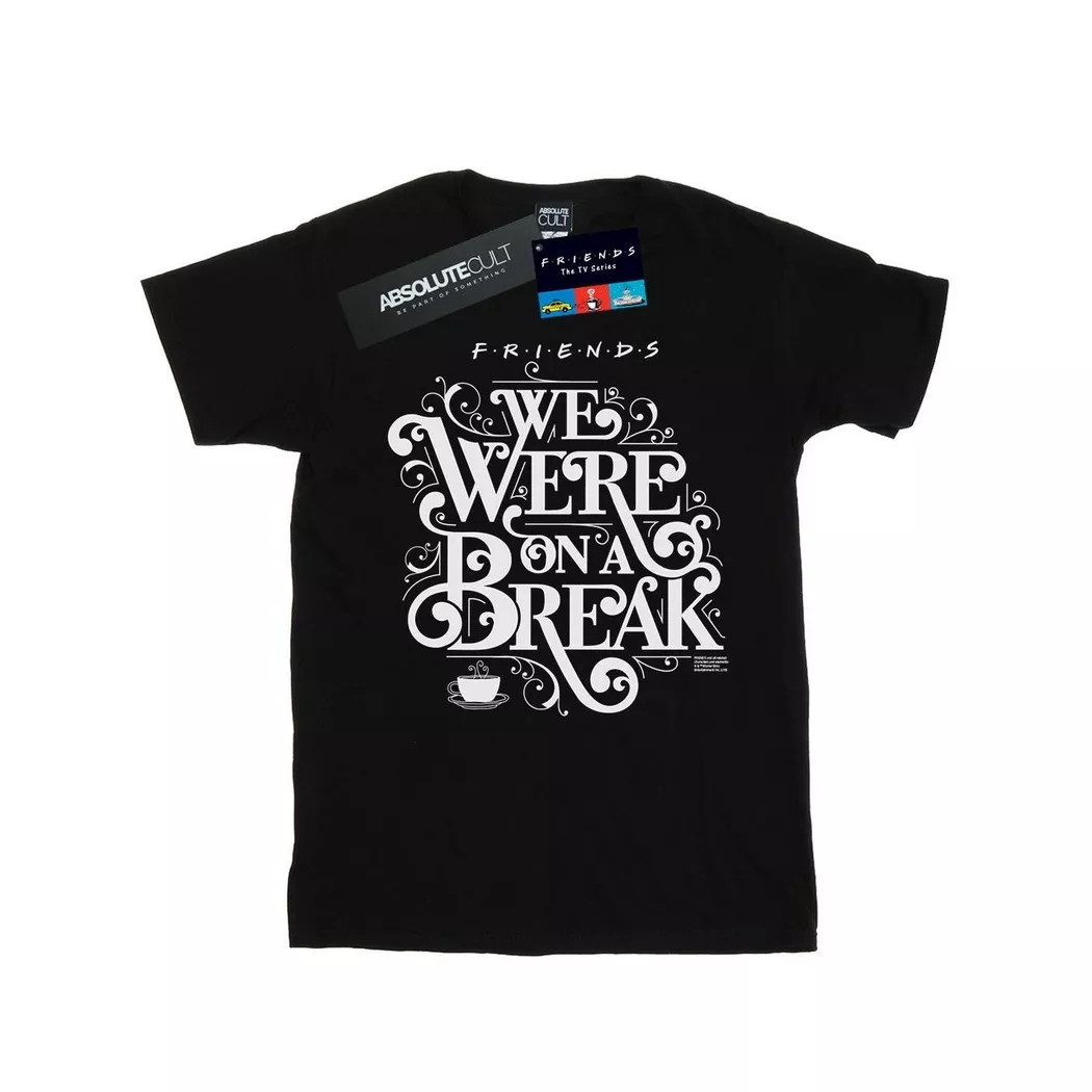 Friends - On A Break TShirt, für Damen, Schwarz, Größe S