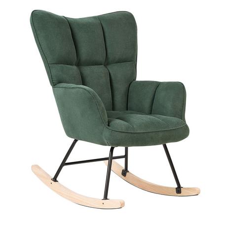 Beliani Fauteuil à bascule en Polyester Moderne OULU  