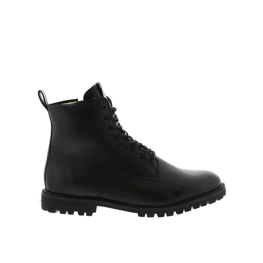 chaussures lace up boots - fur