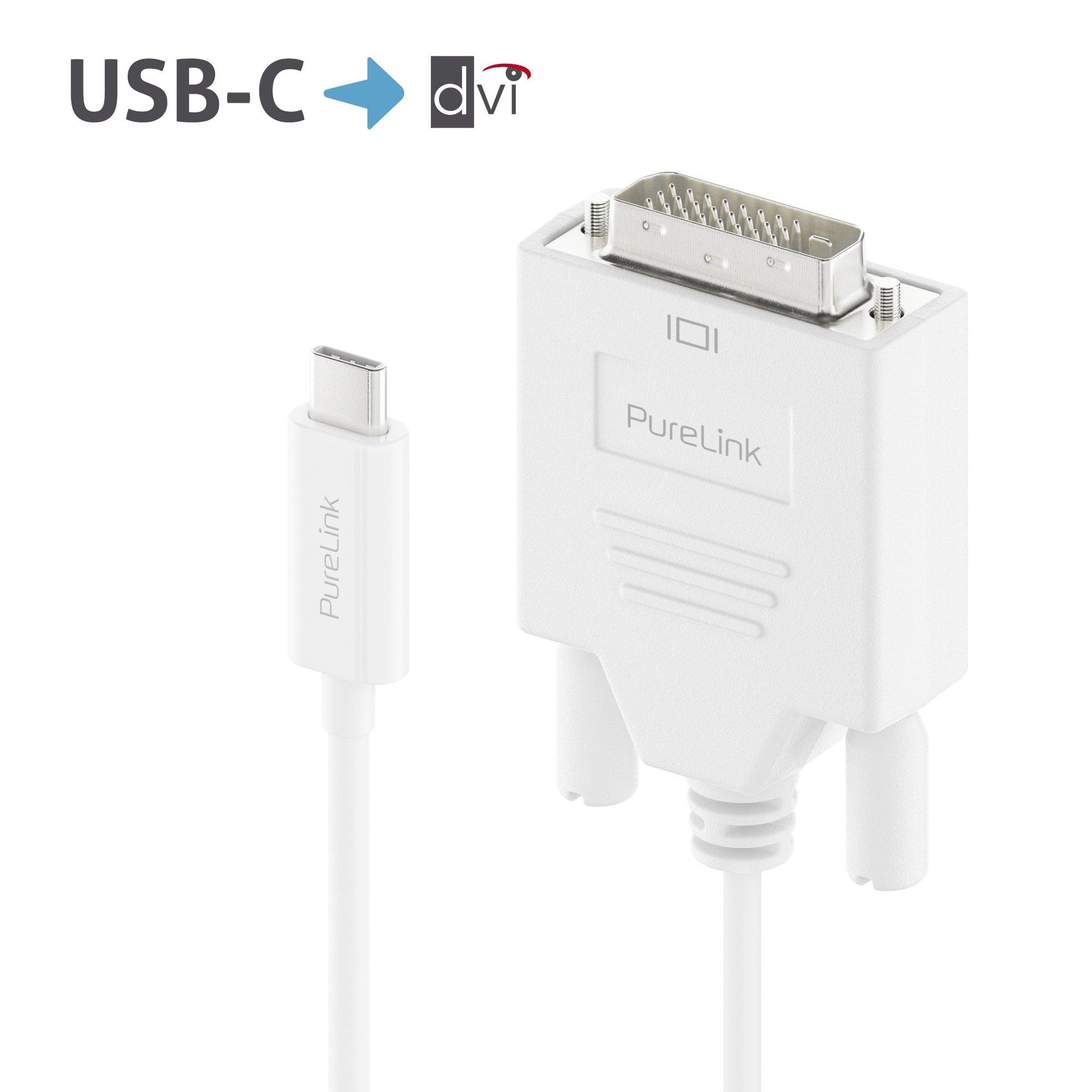 PureLink  PureLink IS2210-015 câble vidéo et adaptateur 1,5 m USB Type-C DVI-D Blanc 