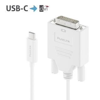 PureLink  PureLink IS2210-015 cavo e adattatore video 1,5 m USB tipo-C DVI-D Bianco 