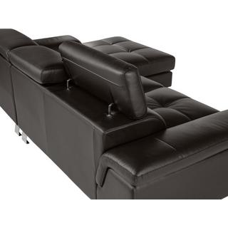 Vente-unique Ecksofa Leder Ecke Rechts MISHIMA  