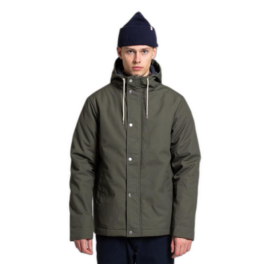 Revolution Kurzer Parka mit silbernen Abschlüssen  