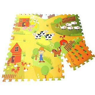 Activity-board  Premium Bauernhof-Puzzlematte, 9-teilige Schaumstoffmatte 