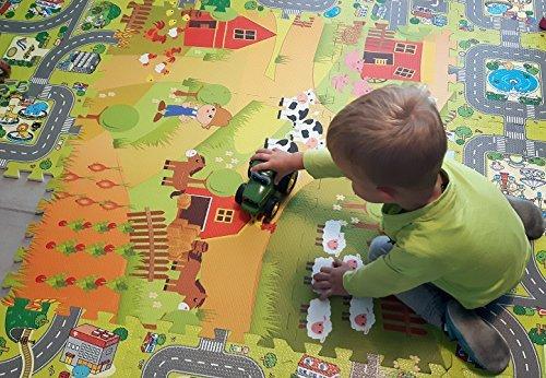 Activity-board  Premium Bauernhof-Puzzlematte, 9-teilige Schaumstoffmatte 