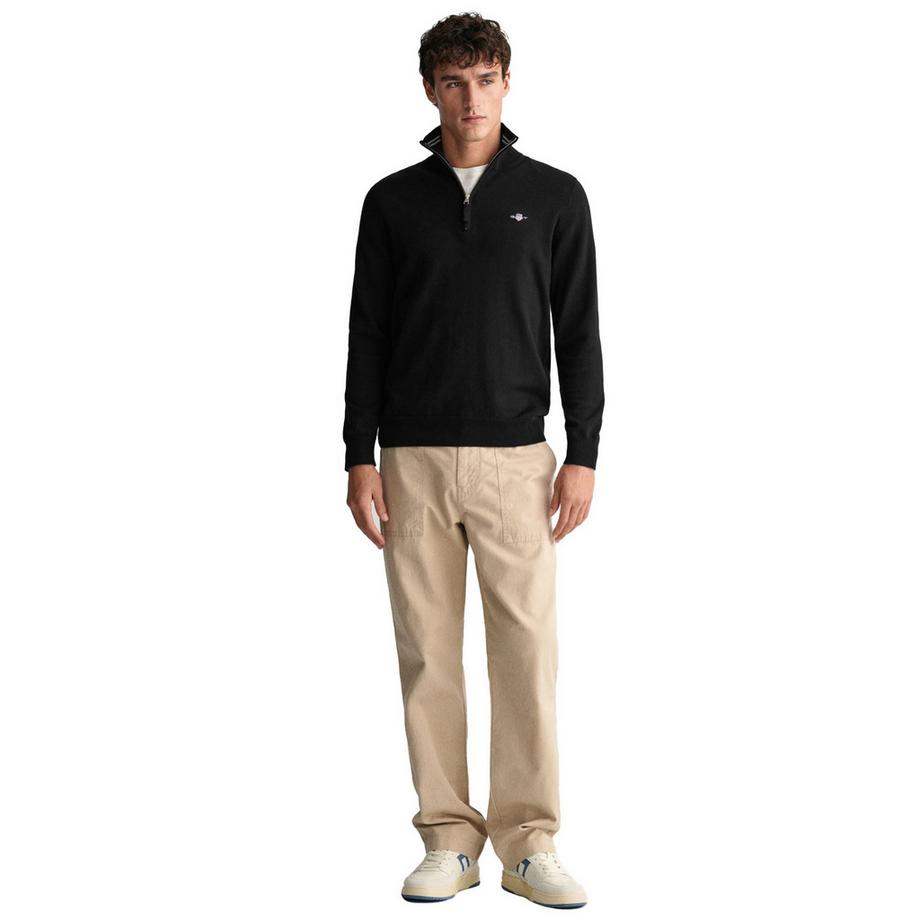 GANT Pull en tricot demi-zip  