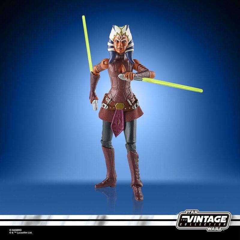 Hasbro  Star Wars The Clone Wars Vintage Kollektion Ahsoka Tano Figur 9,5cm 