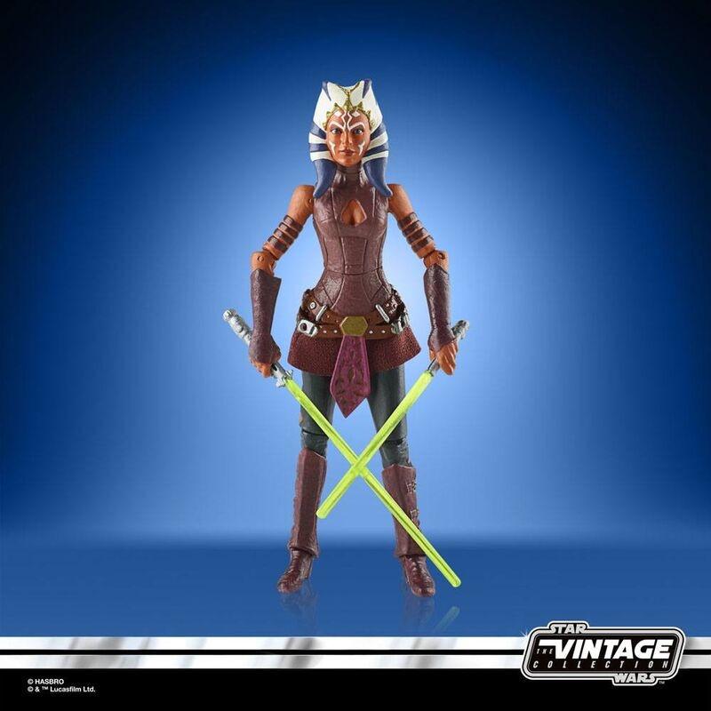 Hasbro  Star Wars The Clone Wars Vintage Kollektion Ahsoka Tano Figur 9,5cm 