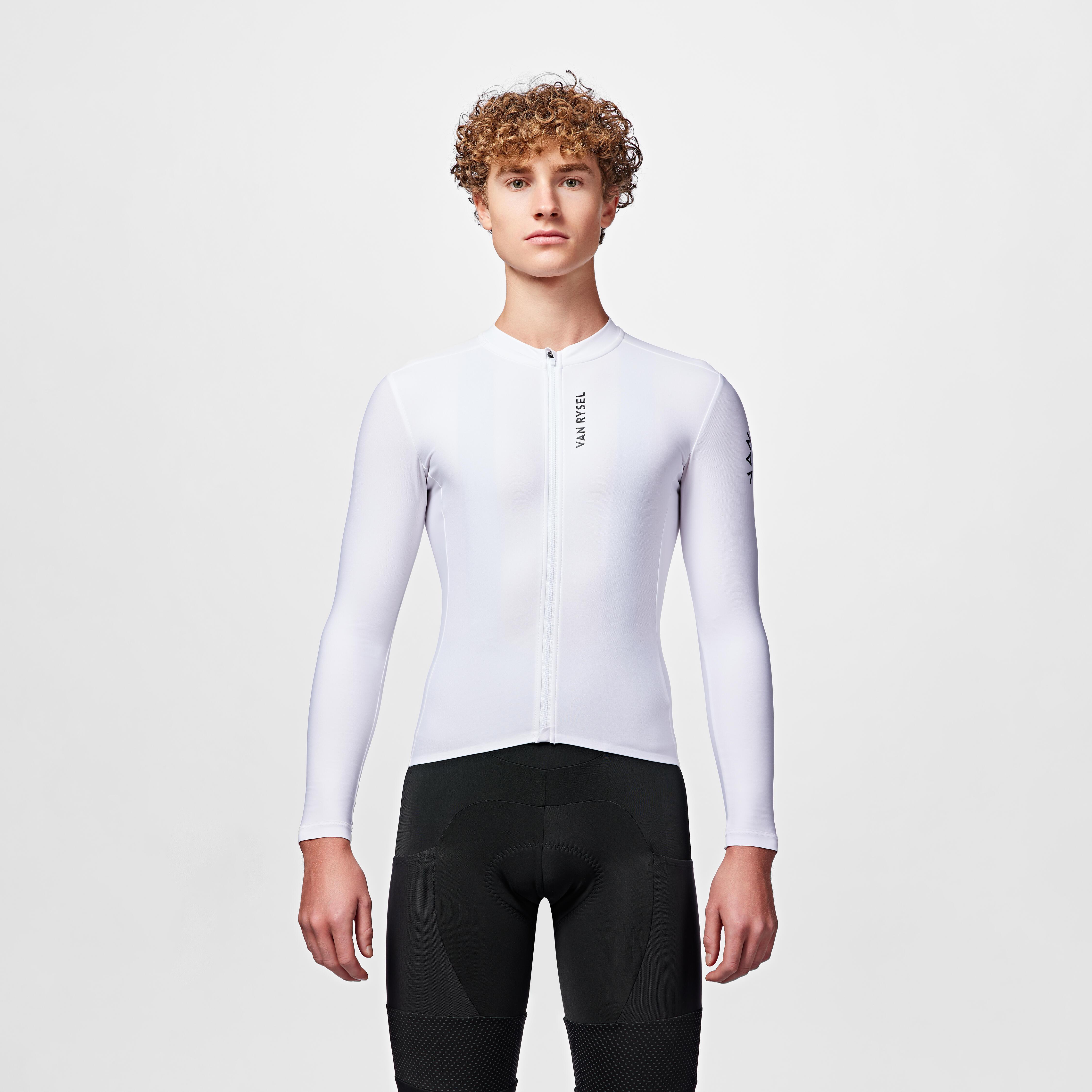 VAN RYSEL  Maillot manches longues vélo de route slim fit polyester 