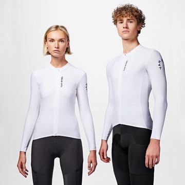 Langarmtrikot Rennrad Slim Fit Polyester