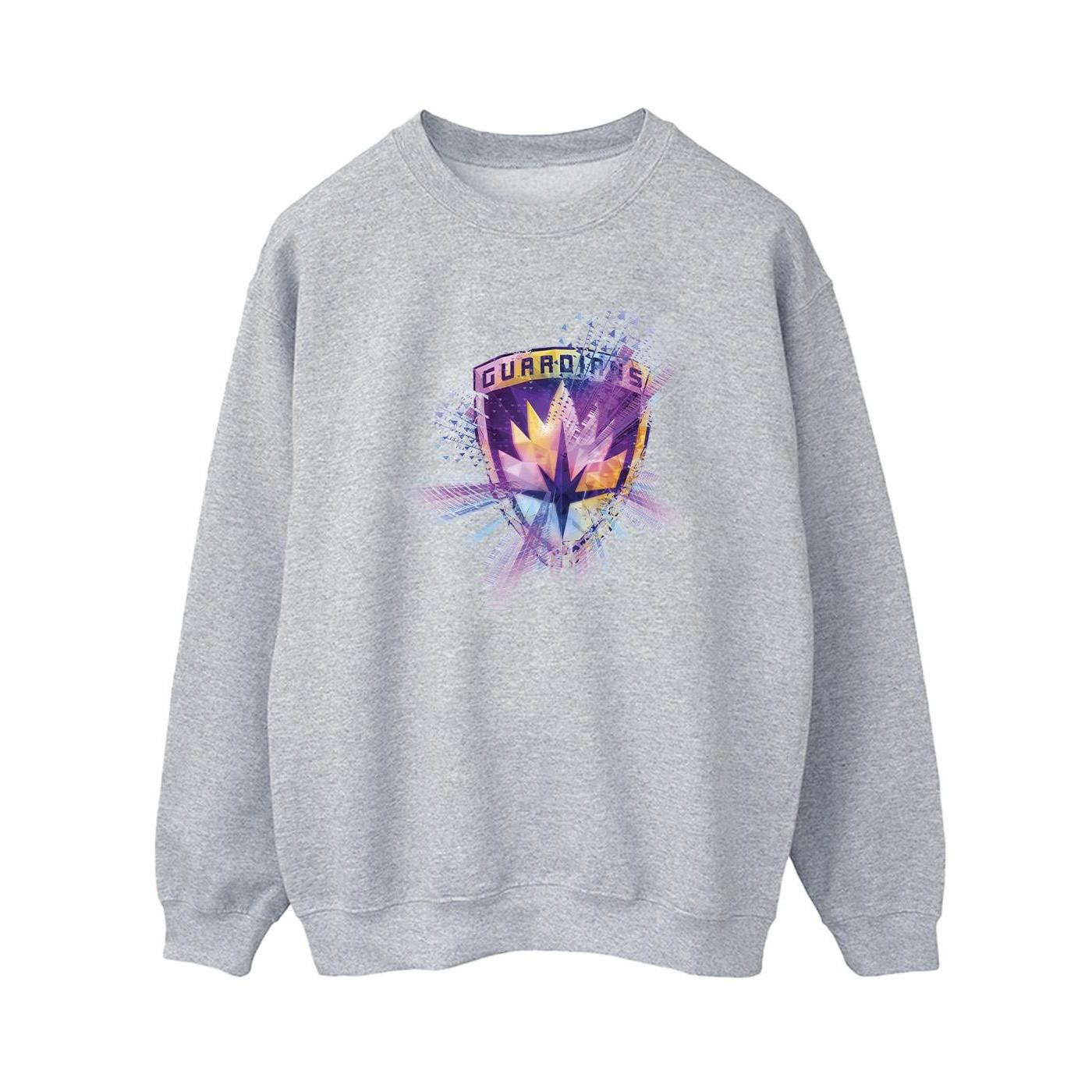 Image of Guardians Of The Galaxy Abstract Star Lord Sweatshirt Damen Grau XL