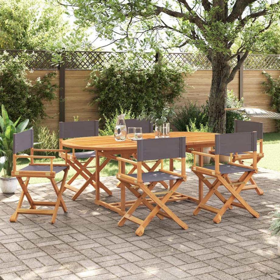VidaXL Chaise de jardin pliante bois d'acacia  
