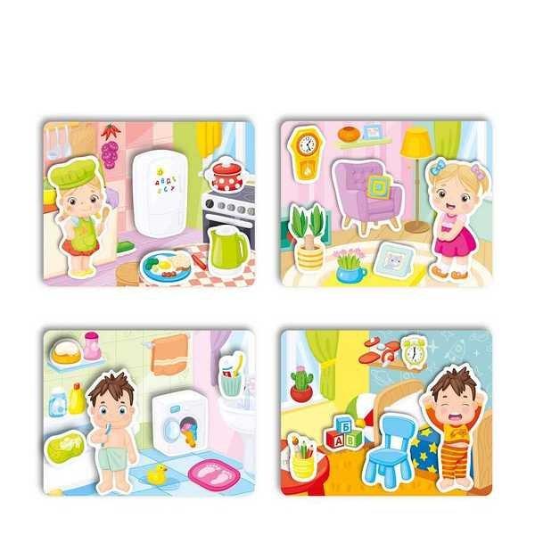 Image of Heim - Home - Lernspiel für Kleinkinder, Karten mit Klettverschluss Montessori® by Far far land Multicolor