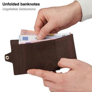 ZNAP Geldbörse Leder Vintage für 8 Karten  
