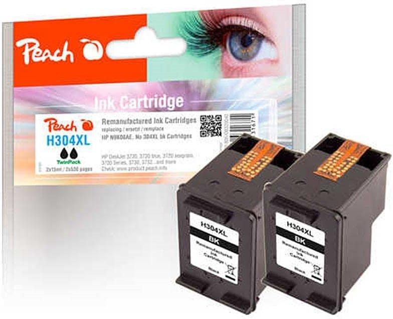 Peach  Tinte HP N9K08AE/No304XL TwinPack 2x11ml 2x black 