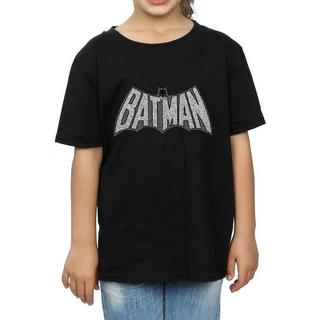 DC COMICS  Batman Retro Crackle Logo TShirt 