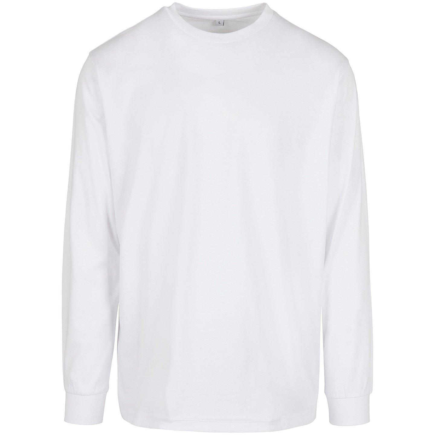 Image of Organic Sweatshirt, Gerippter Ärmelaufschlag Herren Weiss M