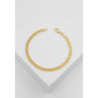 MUAU Schmuck  Bracelet Panzer Gelbgold 750, 4.2mm, 21cm 