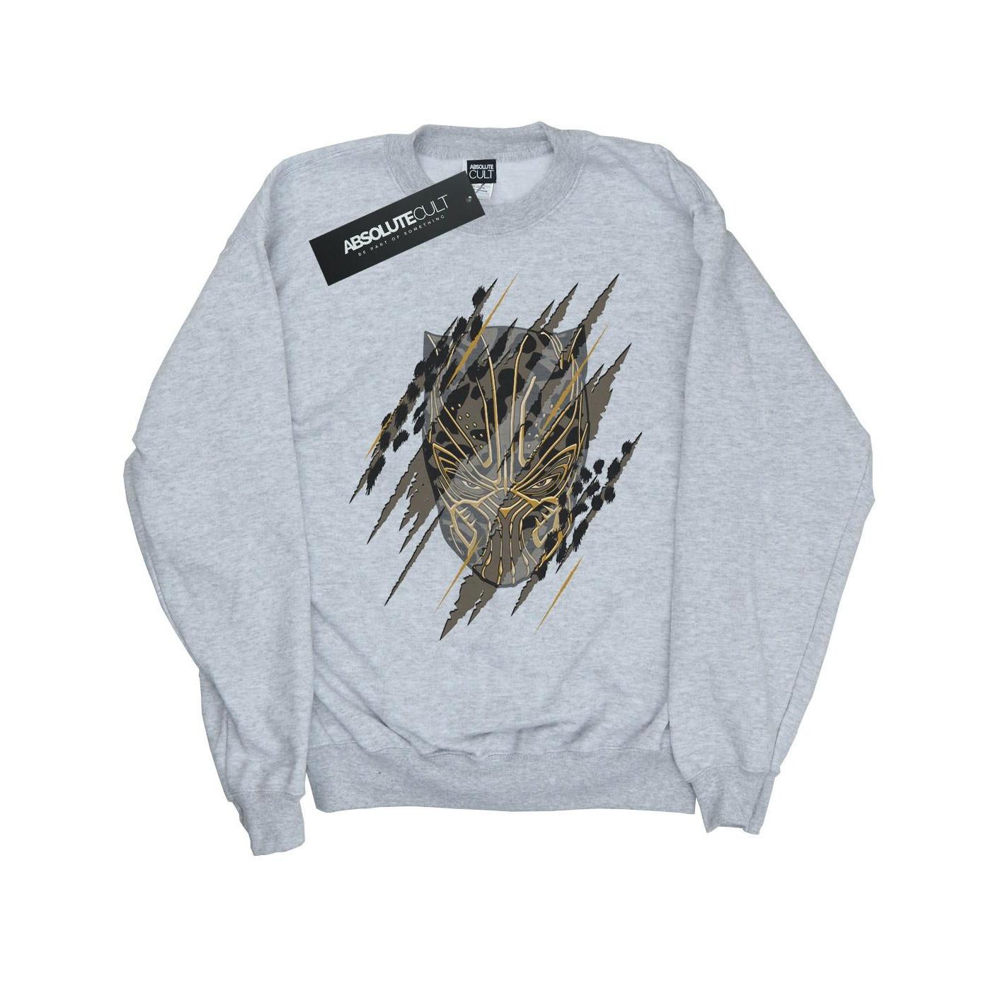 Image of Black Panther Gold Head Sweatshirt Mädchen Grau 152-158