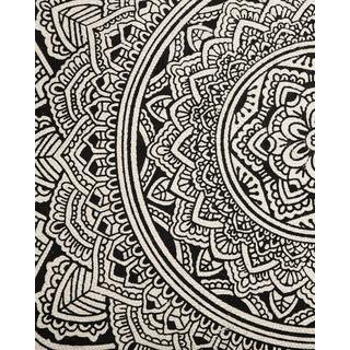 Beliani Tapis en Coton Traditionnel HIZAN  