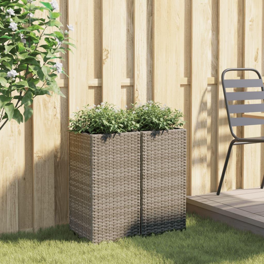 VidaXL Jardinière rotin synthétique  