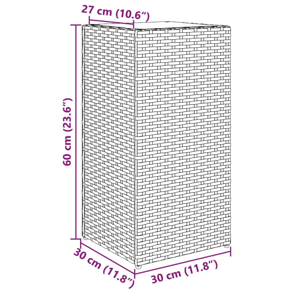 VidaXL Jardinière rotin synthétique  