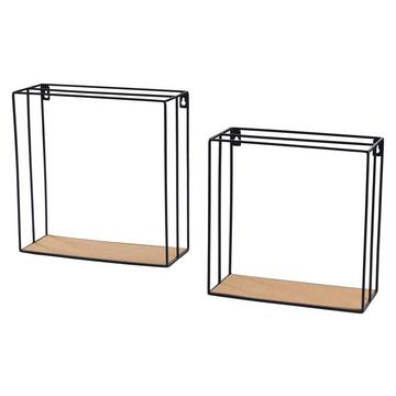 Wandregal mit Korkboden