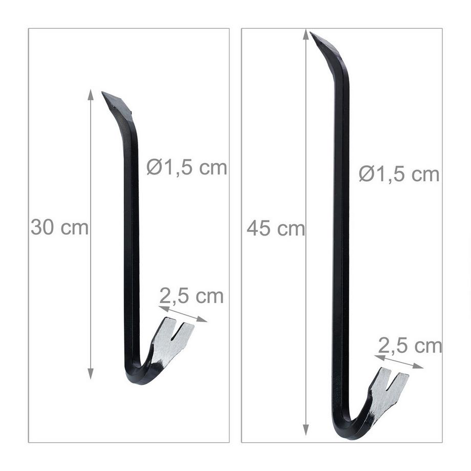 B2X Ensemble de pieds-de-biche 5 pièces  