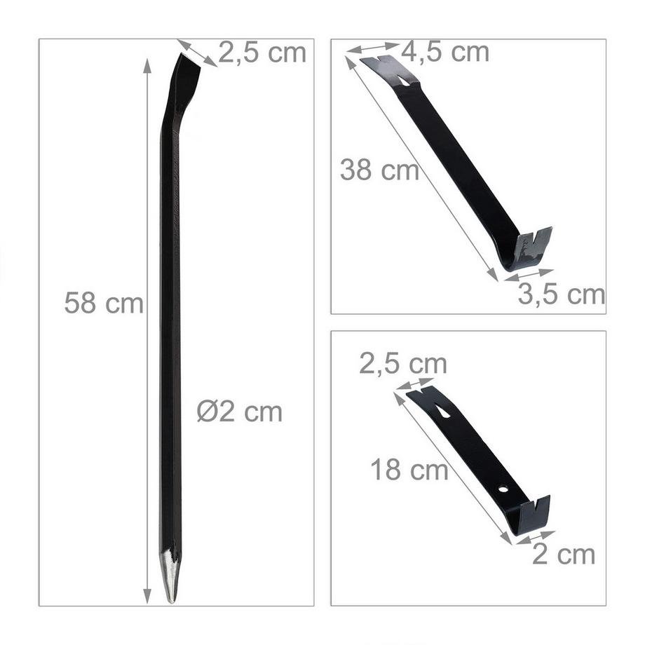 B2X Ensemble de pieds-de-biche 5 pièces  