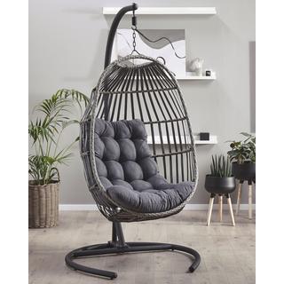 Beliani Fauteuil suspendu avec support en Polyester Boho SESIA  