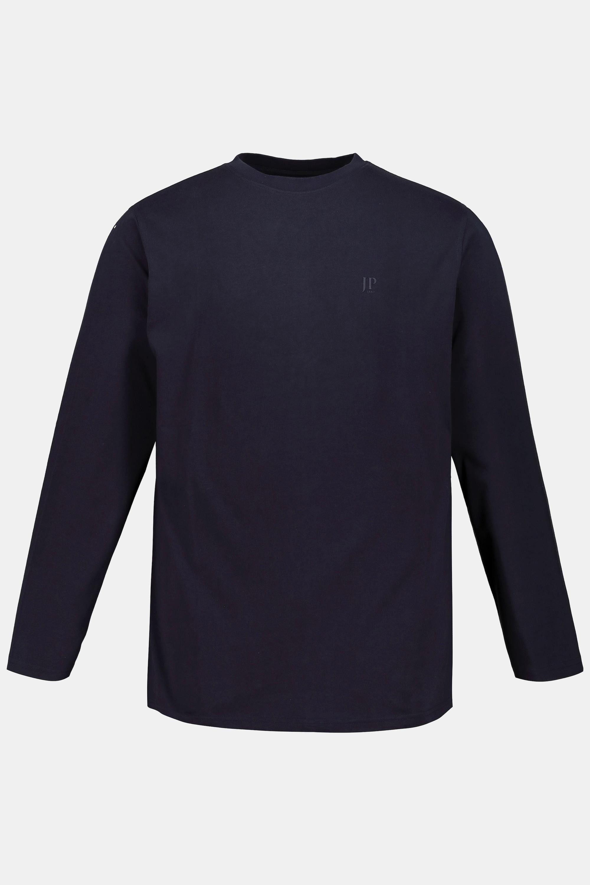 JP1880  Maglia basic a maniche lunghe blu notte scuro 