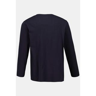 JP1880  Maglia basic a maniche lunghe blu notte scuro 