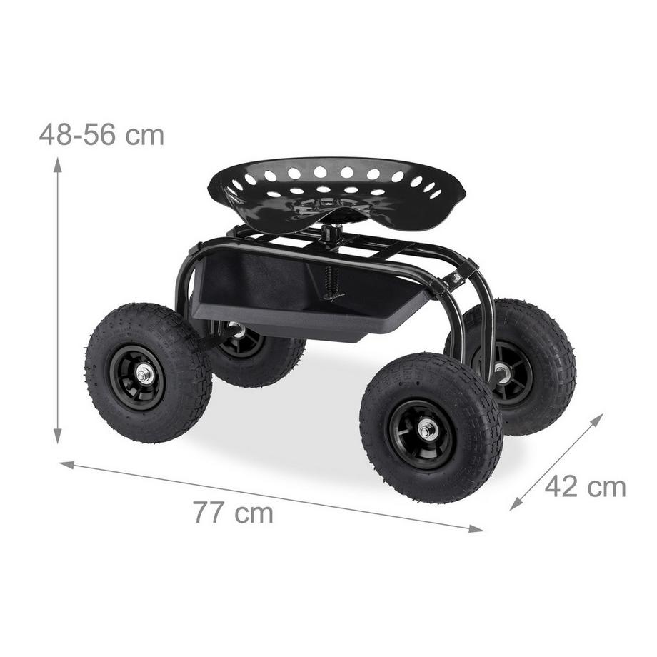 Northix Verstellbarer Gartensitz  